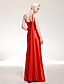 Stretch Satin Sheath/ Column One Shoulder Floor-length Evening Dress inspired by Halle Berry