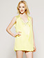  TS Shoulder Beaded Front Cowl Chiffon Dress / Women's Dresses