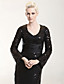  Sequined Sheath/ Column V-neck Floor-length Evening Dress inspired by Mary Hart at the 83rd Oscar