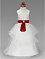  A-line Square Floor-length Satin Flower Girl Dress