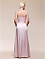  A-line Strapless Floor-length Charmeuse Bridesmaid/ Evening Dress