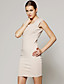  ts nudo piazza scollatura bodycon vestito