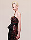  Trumpet/ Mermaid Strapless Court Train Sequined Evening Dress