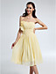  A-line Princess Sweetheart Knee-length Chiffon Bridesmaid Dress