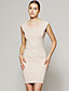  ts nudo piazza scollatura bodycon vestito
