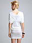  TS Gray Form Fitted Short Sleeve Dress Inspired by RUNWAY