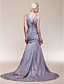  BERNESSA - Robe de Soirée Mousseline Satin