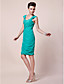  Sheath/ Column Sweetheart Straps Knee-length Chiffon Mother of the Bride Dress
