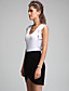  Women's Cotton Sleeveless V Neck Dress