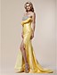  Trumpet/ Mermaid Sweetheart Court Train Taffeta Evening Dress