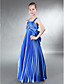  Sheath/ Column Straps Floor-length Elastic Silk-like Satin Junior Bridesmaid Dress