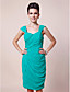  Sheath/ Column Sweetheart Straps Knee-length Chiffon Mother of the Bride Dress