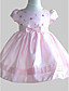  A-line Jewel Knee-length Satin Cotton With Bow Flower Girl Dress