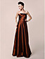  A-line Strapless Floor-length Taffeta Mother of the Bride Dress With A Wrap