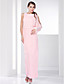  Chiffon Sheath/ Column Floor-length Evening Dress inspired by Ashley Greene at Cannes Film Festival