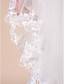  One-tier Cathedral Wedding Veils With Lace Applique Edge