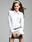  ts livelli volant decorato maglia manica lunga camicia collo corpo