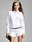  ts livelli volant decorato maglia manica lunga camicia collo corpo