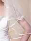  à deux vitesses voiles de mariage coude à bord du ruban