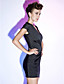  chiffon schede / kolom v-hals korte / mini cocktail jurk geïnspireerd door Kate Middleton