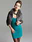  TS Fox and Rabbit Fur Quarter Sleeve Coat