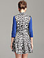  TS Printed Pleated Cowl Neck Dress