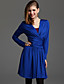  ts croisé knitteddress plissée conception ceinture