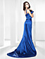  Stretch Satin Trumpet/ Mermaid Sweep Train Evening Dress inspired by Shaun Robinson at the 83rd Oscar