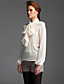  ts Vintage-Stil Fliege große Laterne Ärmel Bluse Shirt