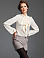  ts Vintage-Stil Fliege große Laterne Ärmel Bluse Shirt