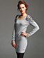  TS Hand-made Beaded V-neck Sweater Dress