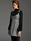  ts Houndstooth hals forskønnet tweed lomme kjole
