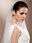  One-Tier-Kathedrale Hochzeit Schleier mit Spitze applique Rand