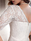 Trumpet/Mermaid V-neck Sweep/Brush Train Lace Wedding Dress
