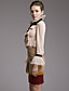 TS Tri Color Long Wool Blended Skirt