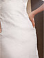  Trumpet/Mermaid V-neck Sweep/Brush Train Lace Wedding Dress