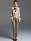  TS Lapel Ruffle Front Blouse Shirt