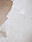  A-line Strapless Floor-length Organza Wedding Dress