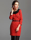  TS Vintage Lapel Jersey Dress