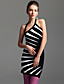  ts asymétrique robe licou bodycon