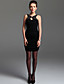  TS Gold Jewel Embellished Mini Dress (More Colors)