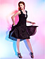  JAZMIN - kjole til cocktail i chiffon og satin