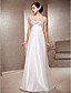  A-line Sweetheart Floor-length Sequined Satin Wedding Dress