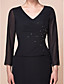  A-line V-neck Asymmetrical Chiffon And Matte Satin Mother Of The Bride Dress