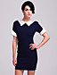  TS VINTAGE 1960s Contrast Collar Cute Dress