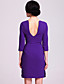  ts Einfachheit Open-Back-Bleistift Kleid