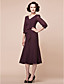  Trumpet/Mermaid V-neck Tea-length Chiffon Mother Of The Bride Dress