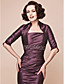  Sheath/Column Spaghetti Strap Short/Mini Taffeta Mother Of The Bride Dress
