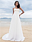  Sheath/Column Sweetheart Court Train Chiffon Wedding Dress