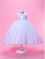  Ball Gown Neck Tea-length Tulle And Taffeta Flower Girl Dress